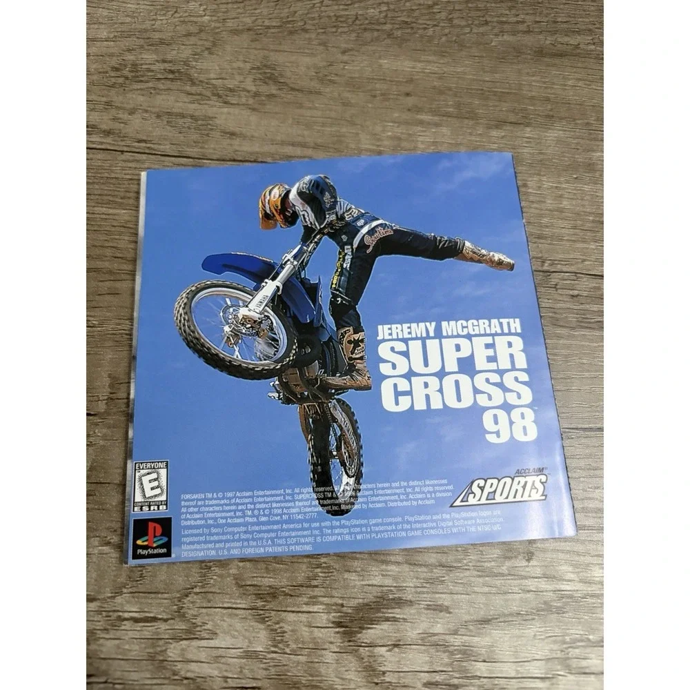 FORSAKEN PlayStation 1 PS1 Manual Only Forsaken‎ With Registration card